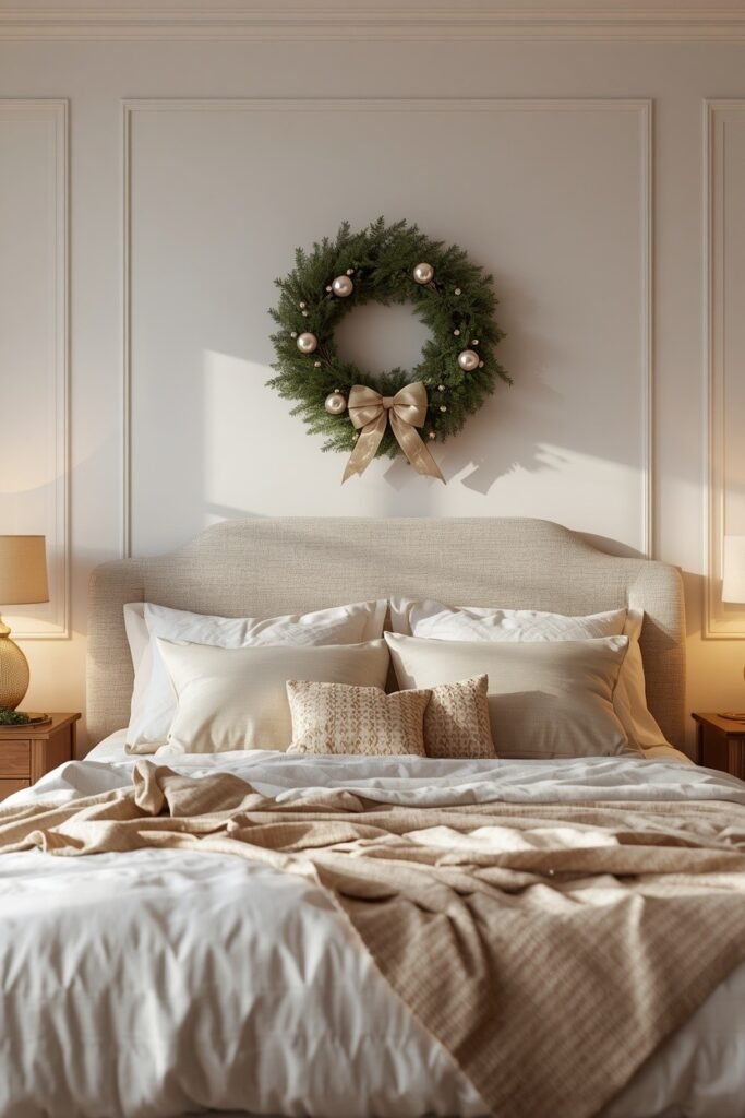 Hang a Seasonal Wreath in the Bedroom
