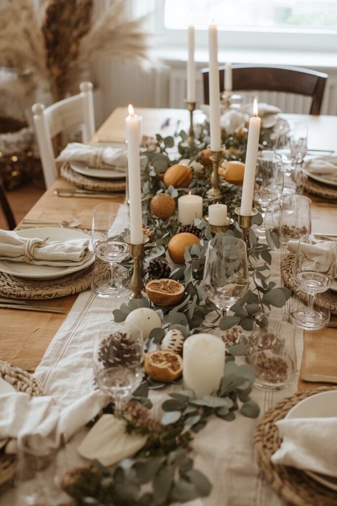 Style a Boho Christmas Dining Table