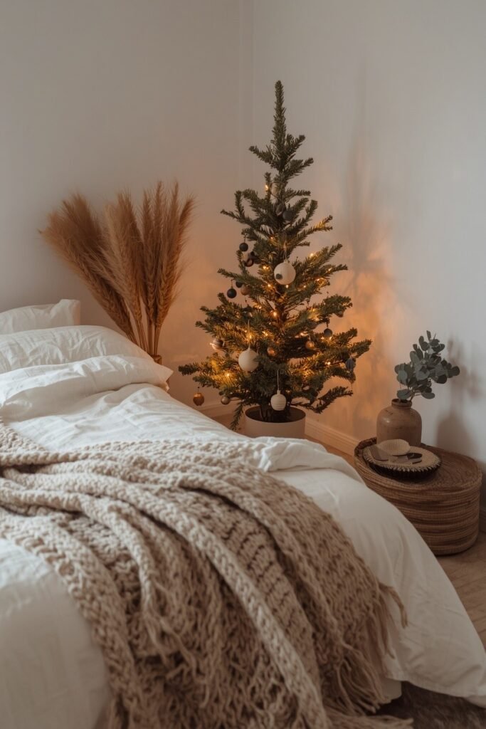 Bring Boho Christmas Style Into the Bedroom