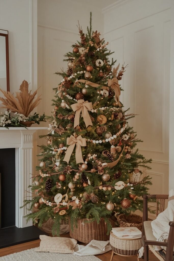 Create a Boho Christmas Tree With Natural Materials