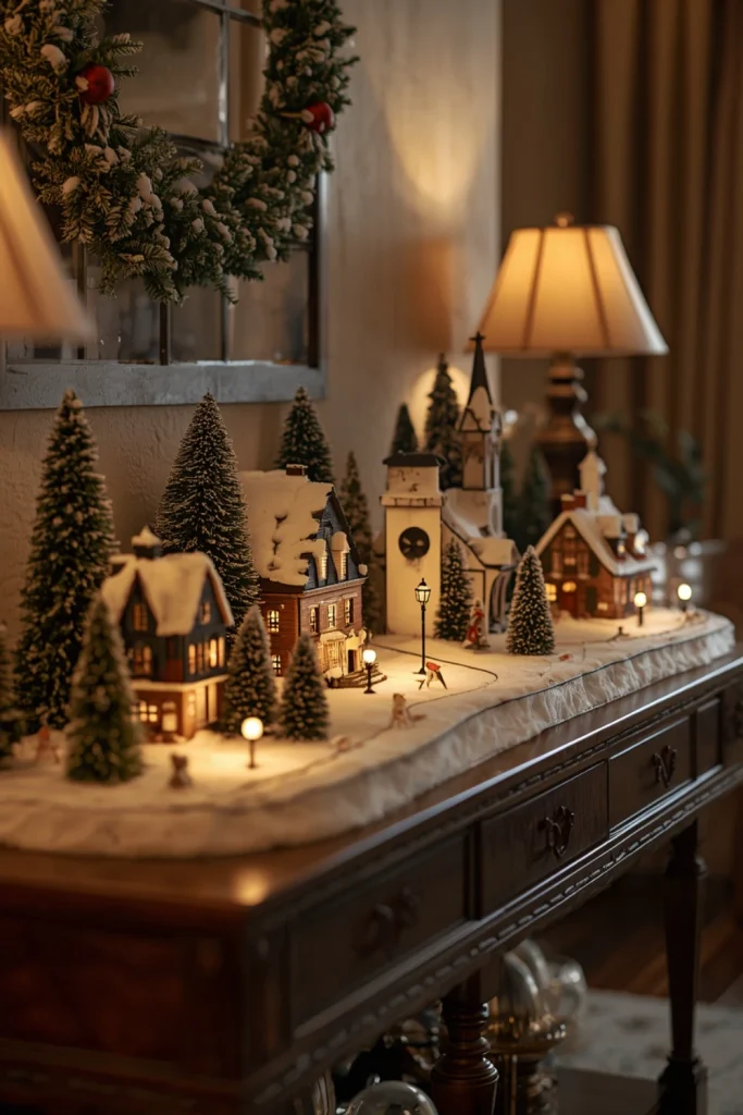 Create a Classic Snowy Christmas Village