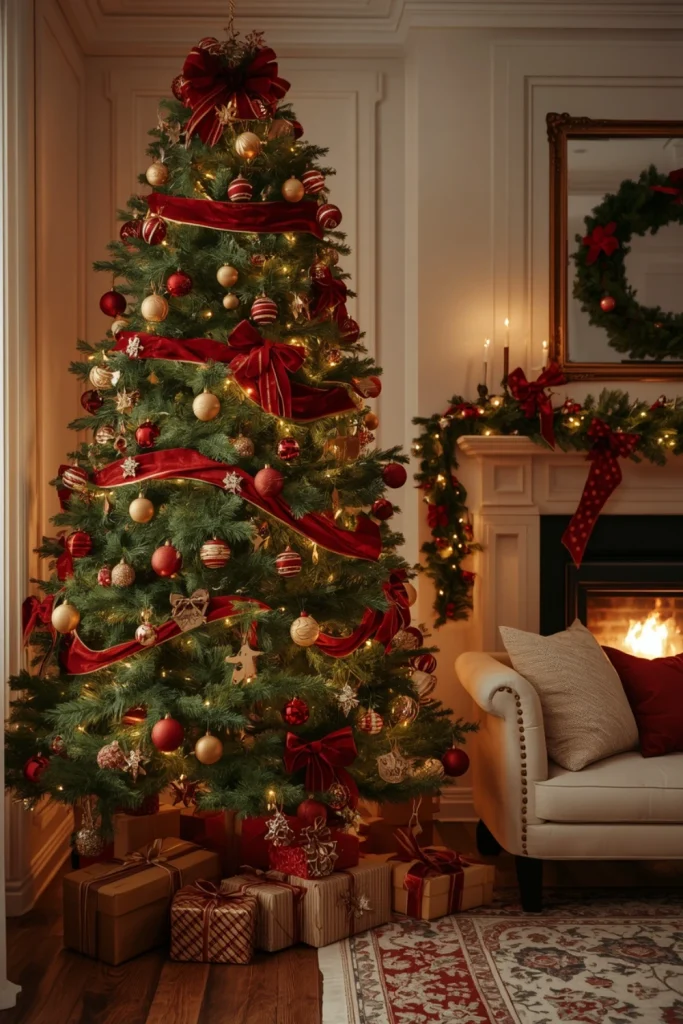 Decorate Your Living Room With a Classic Christmas Tree