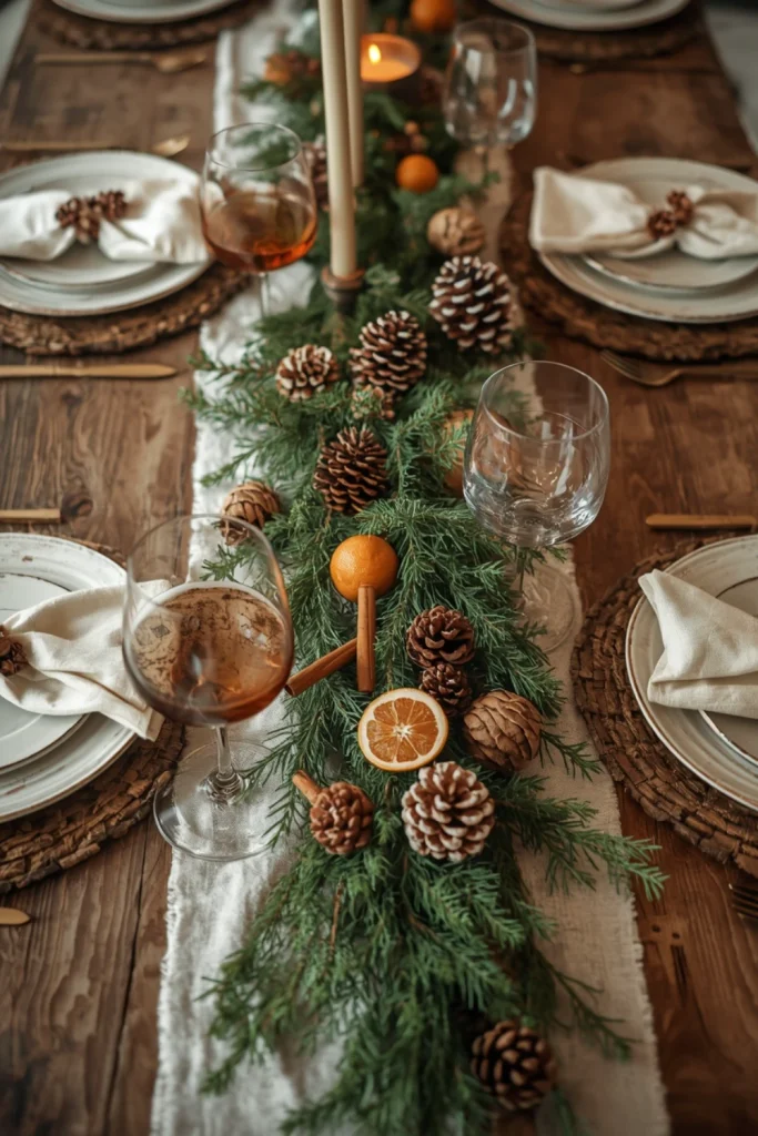 Add Natural Pinecones and Seasonal Details