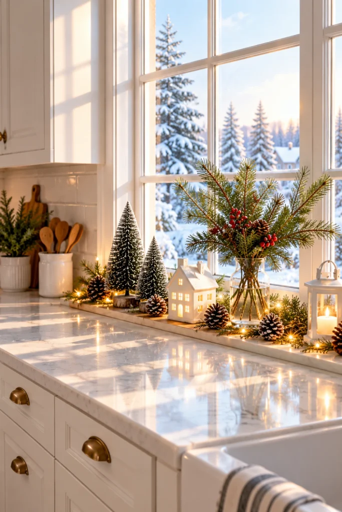 Decorate Windowsills With Simple Christmas Details