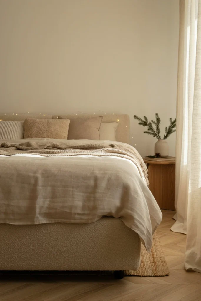 Choose Minimal Christmas Bedroom Decor