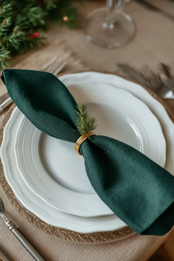 Use Beautiful Christmas Napkin Folds
