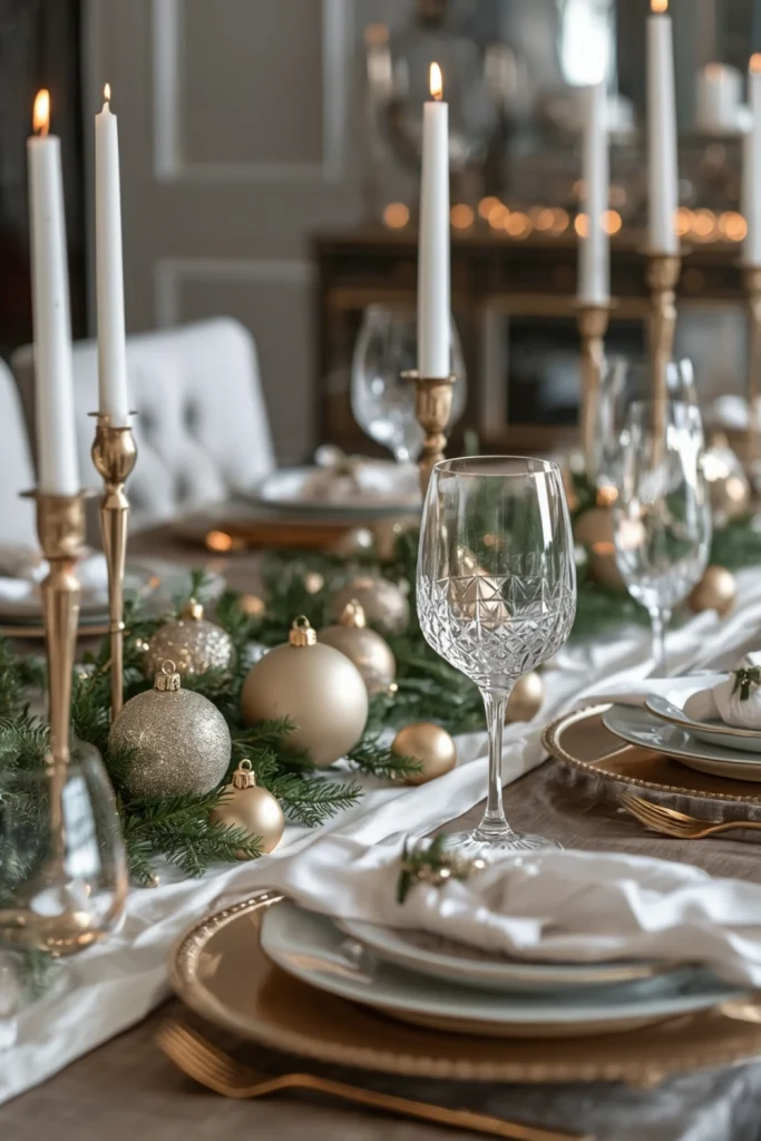 Add Subtle Sparkle With Metallic Ornaments