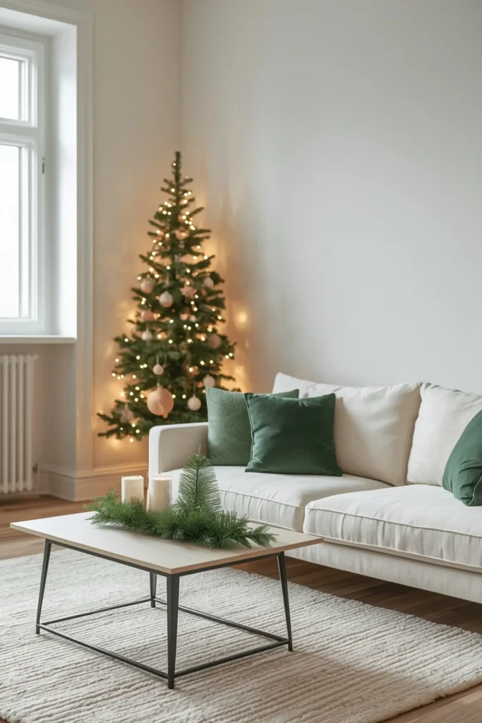 Create a Small-Space Christmas Living Room