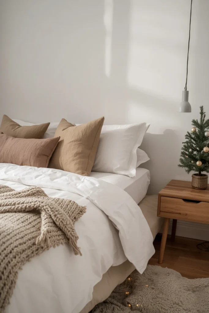 Create an Elegant Neutral Christmas Bedroom
