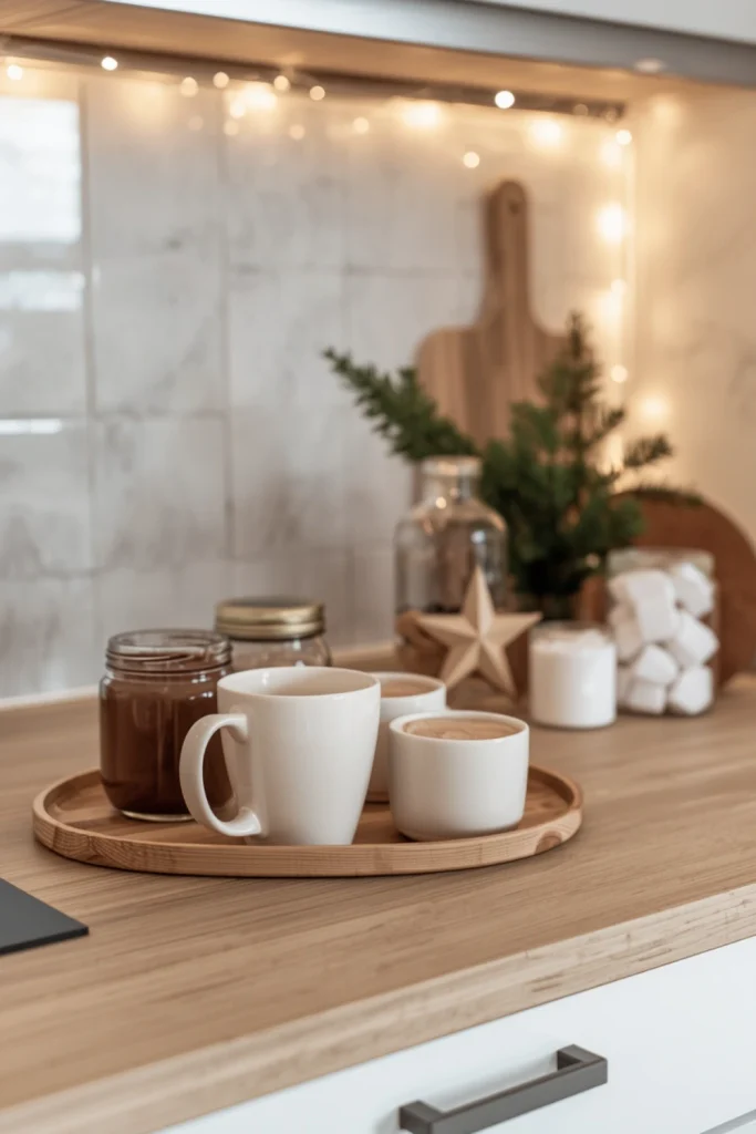 Style a Scandinavian Christmas Coffee or Hot Chocolate Station