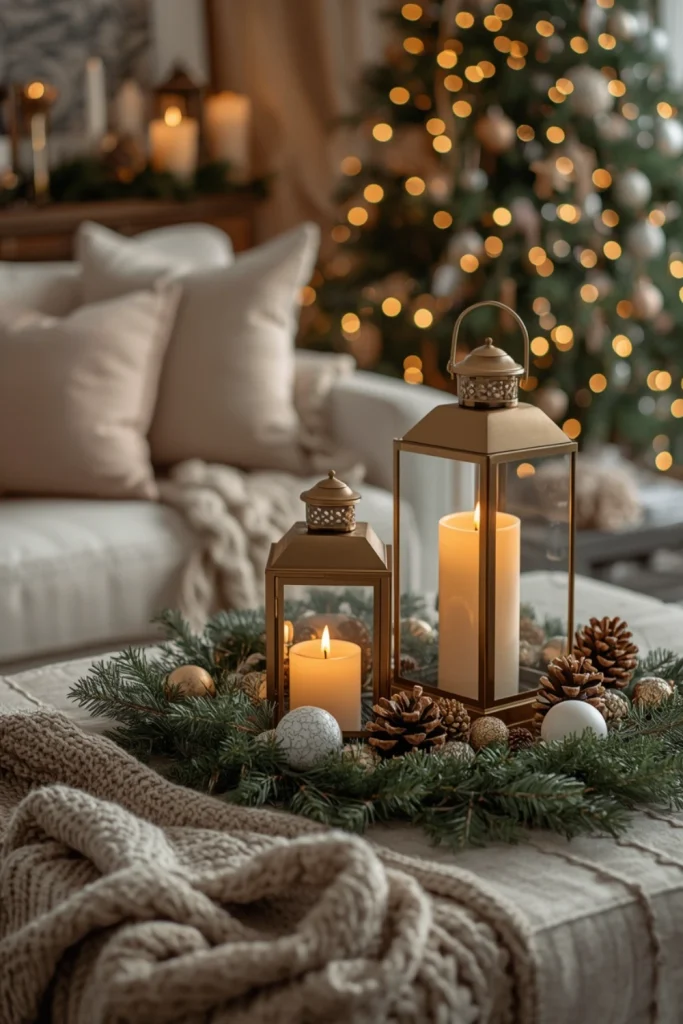 Add Christmas Candles and Lanterns