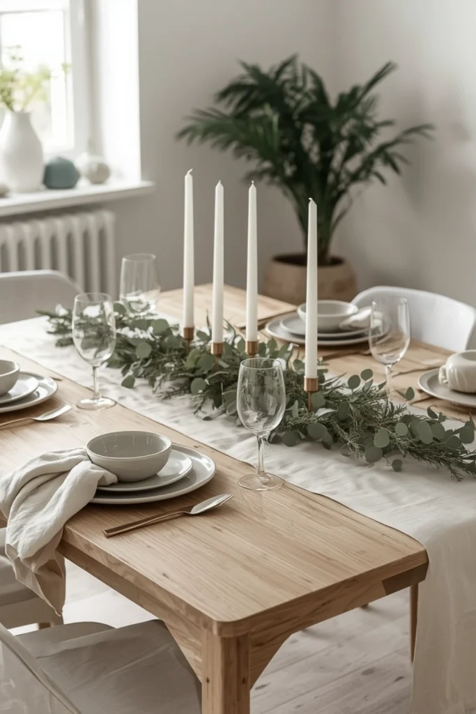 Design a Minimalist Neutral Christmas Table