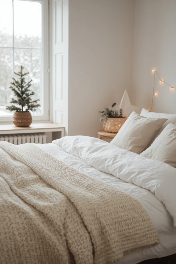 Create a Calm Scandinavian Christmas Bedroom