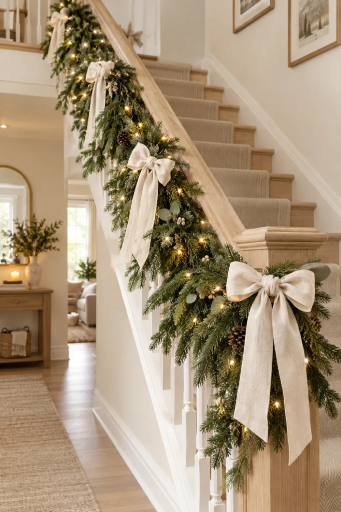 Create a Timeless Neutral Christmas Garland