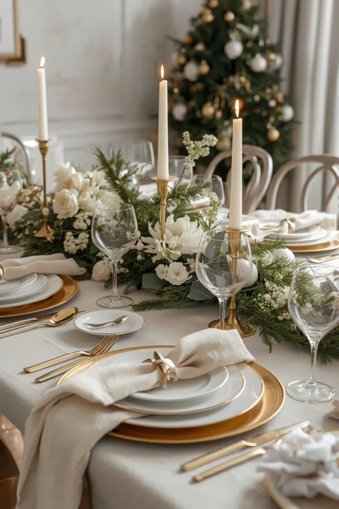 Design an Elegant Gold and White Tablescape