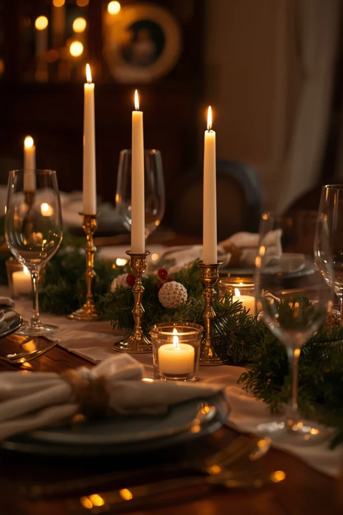 Add Warm Candlelight for a Cozy Atmosphere