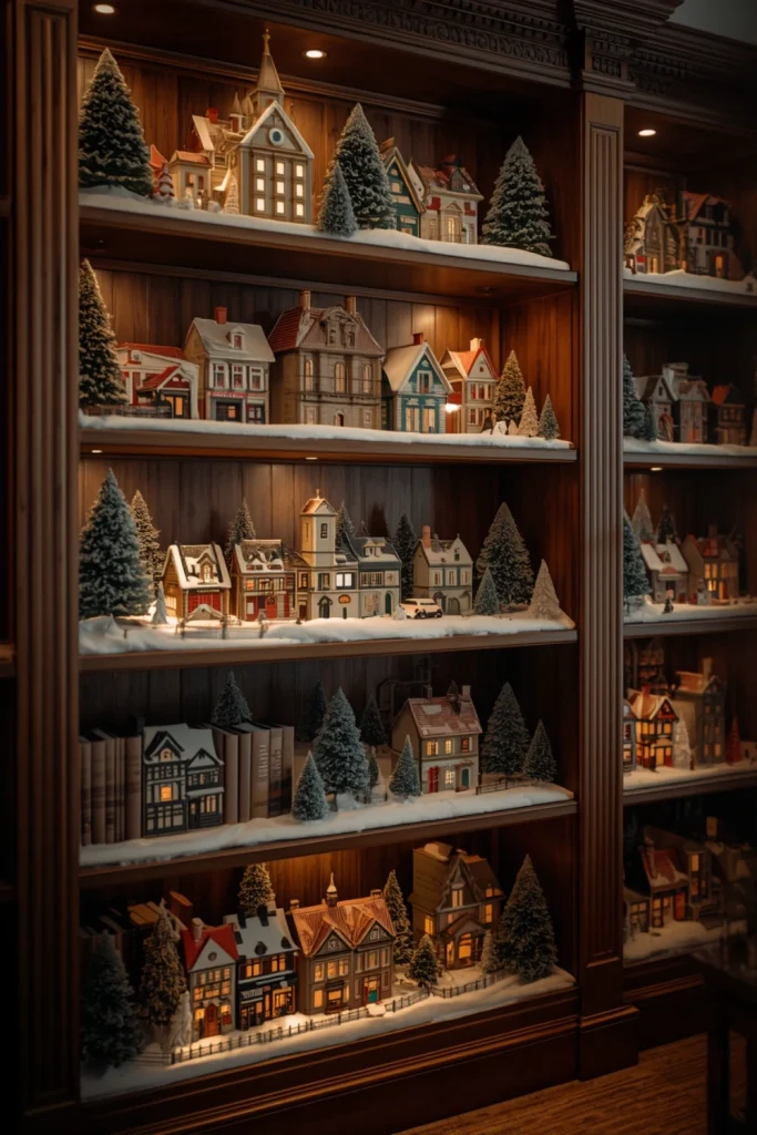 Turn a Bookshelf Into a Magical Christmas Town
