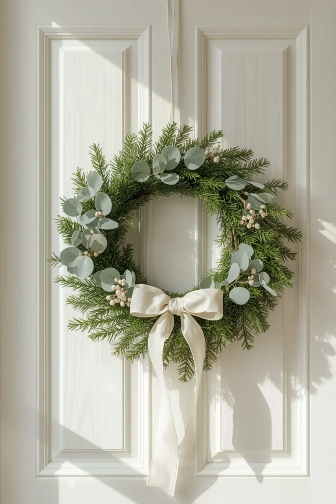 Hang a Minimalist Christmas Wreath