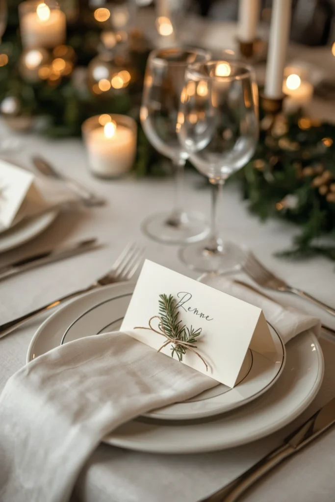 Make Personalized Christmas Place Cards