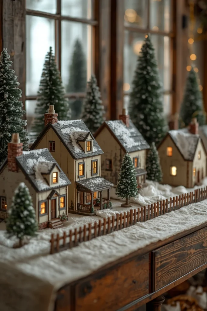 Make a Rustic Farmhouse Christmas Village