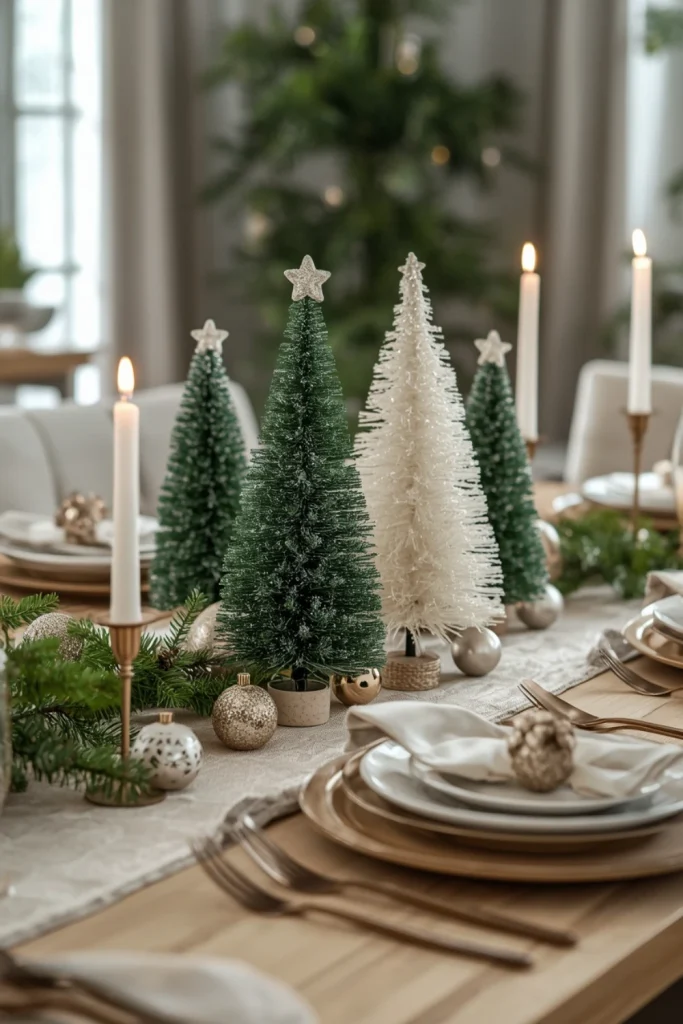 Decorate With Mini Christmas Trees