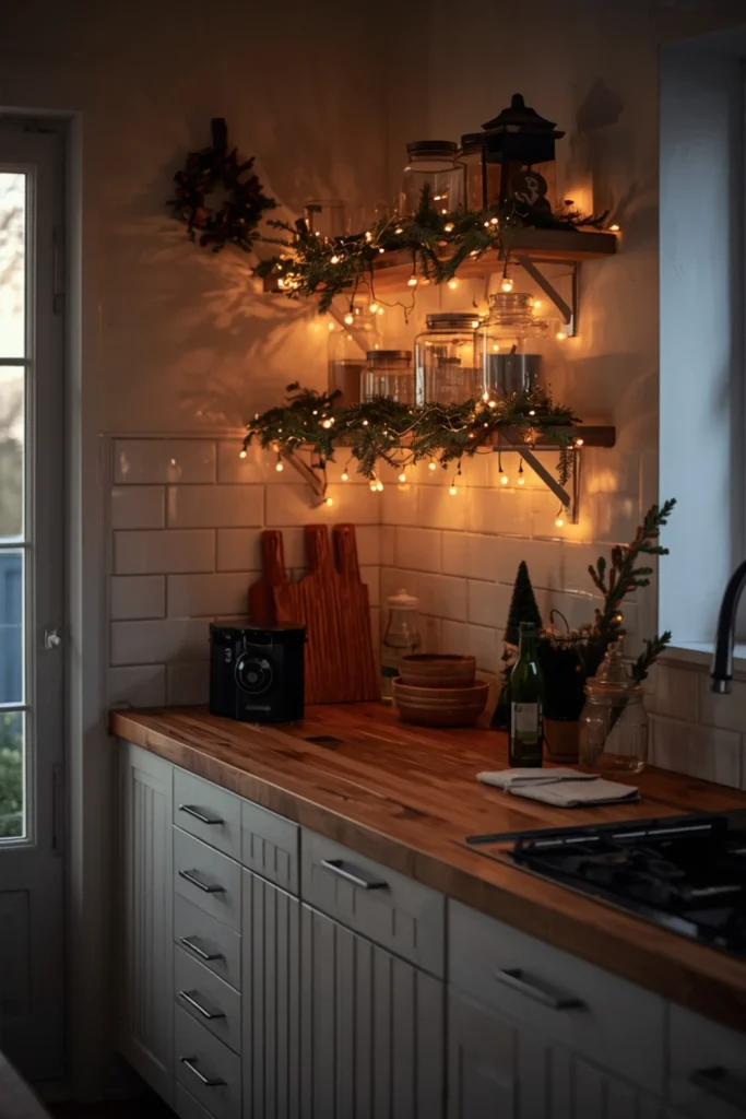 Use Warm Fairy Lights for a Cozy Christmas Glow