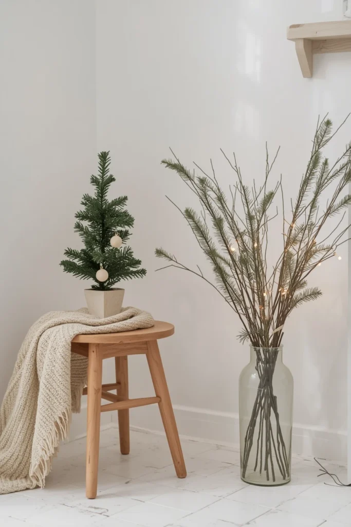 Create a Scandinavian Neutral Christmas Corner