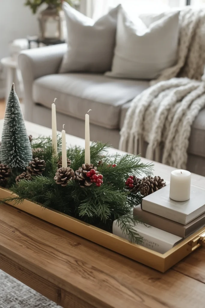 Decorate Your Coffee Table for Christmas